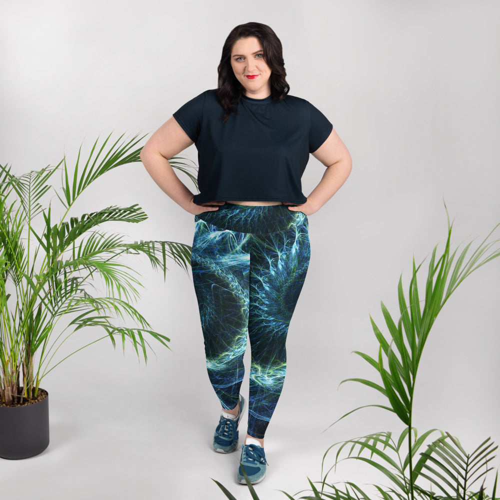 Legging à imprimé intégral grande taille