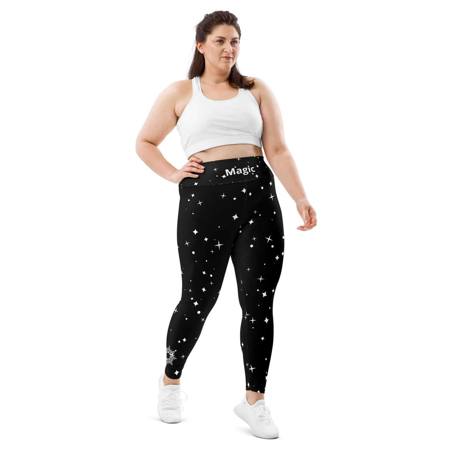 Legging à imprimé intégral grande taille