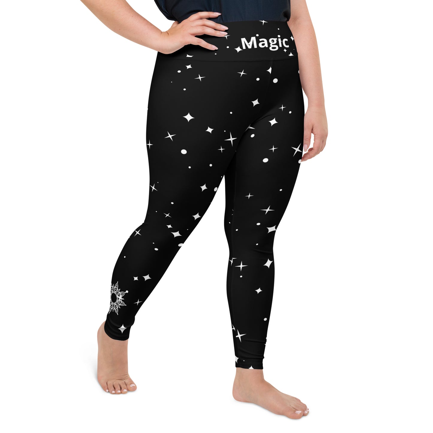 All-Over Print Plus Size Leggings