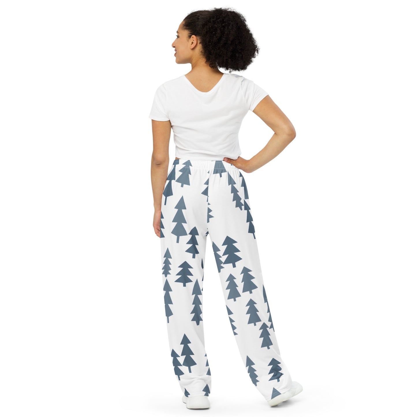 All-over print unisex wide-leg pants