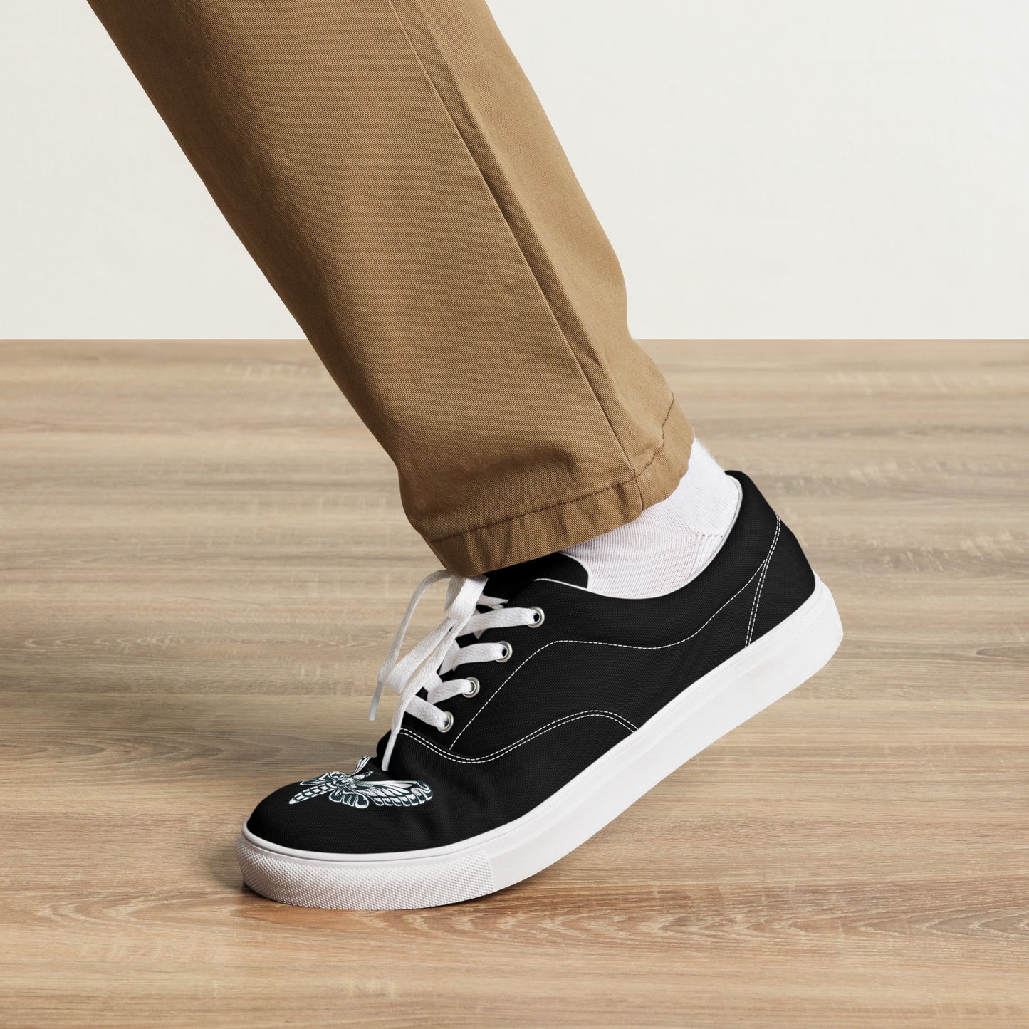 Men's lace-up canvas shoes