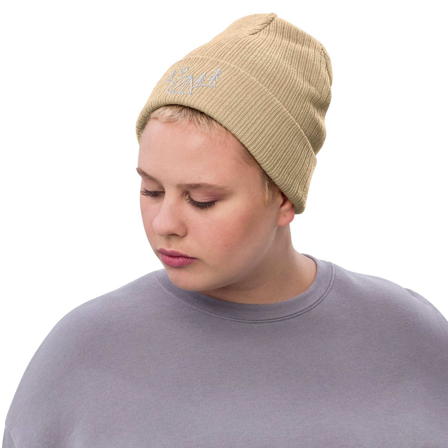 Ribbed knit beanie