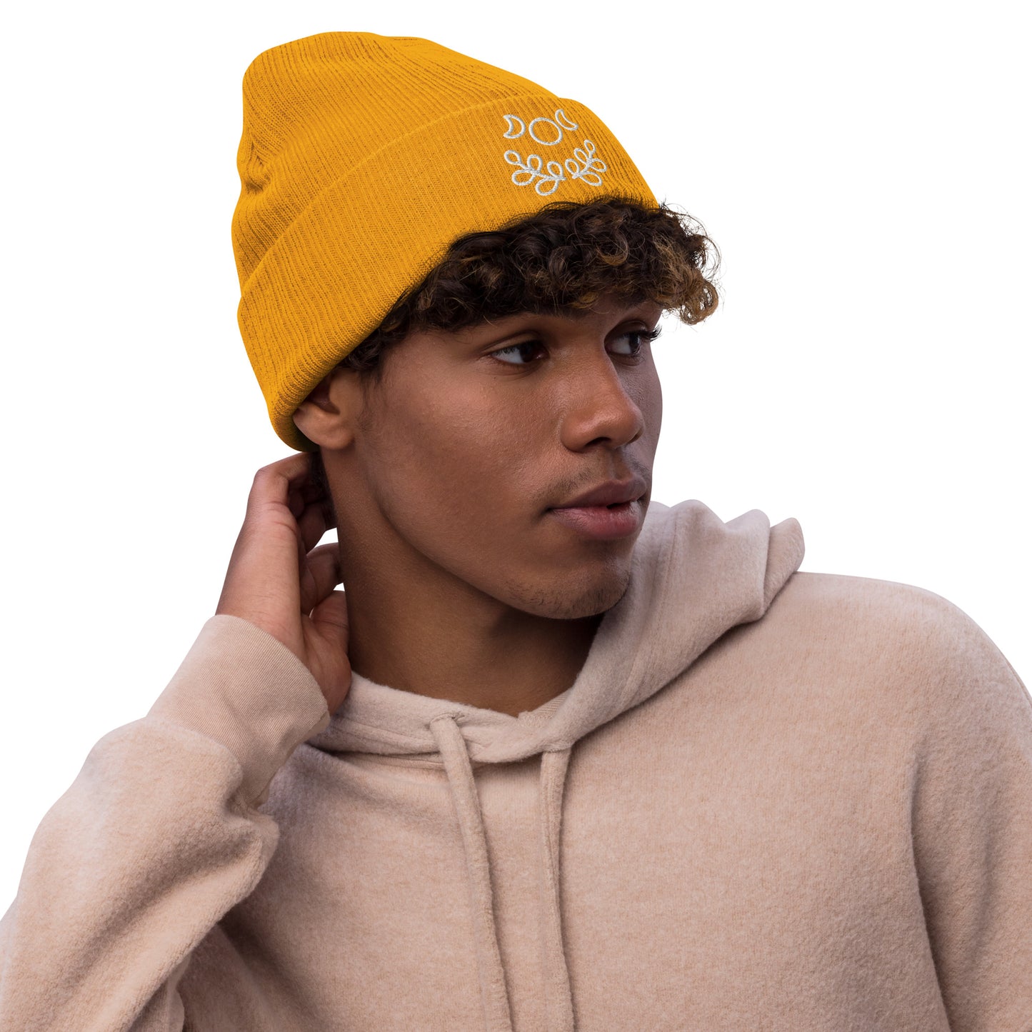 Ribbed knit beanie