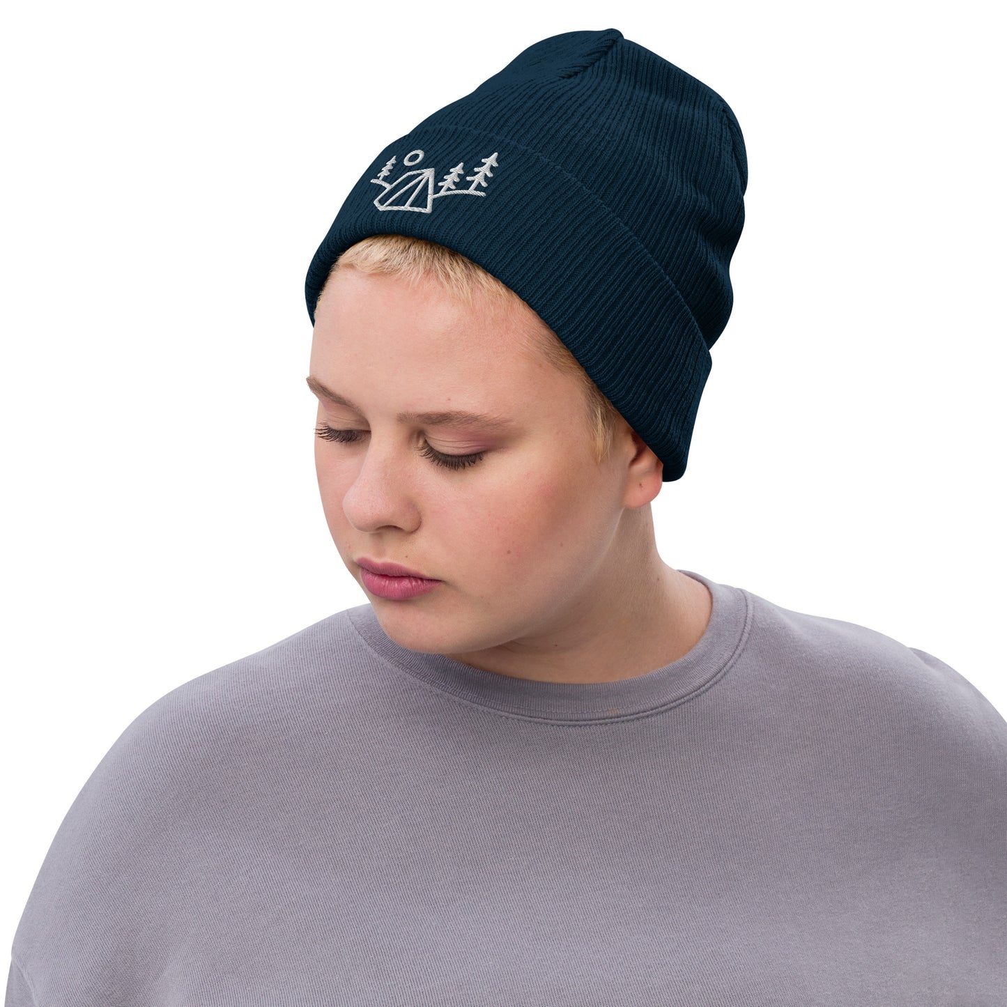 Ribbed knit beanie