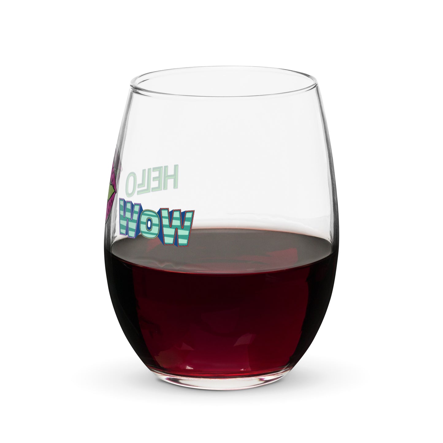 Stemless wine glass