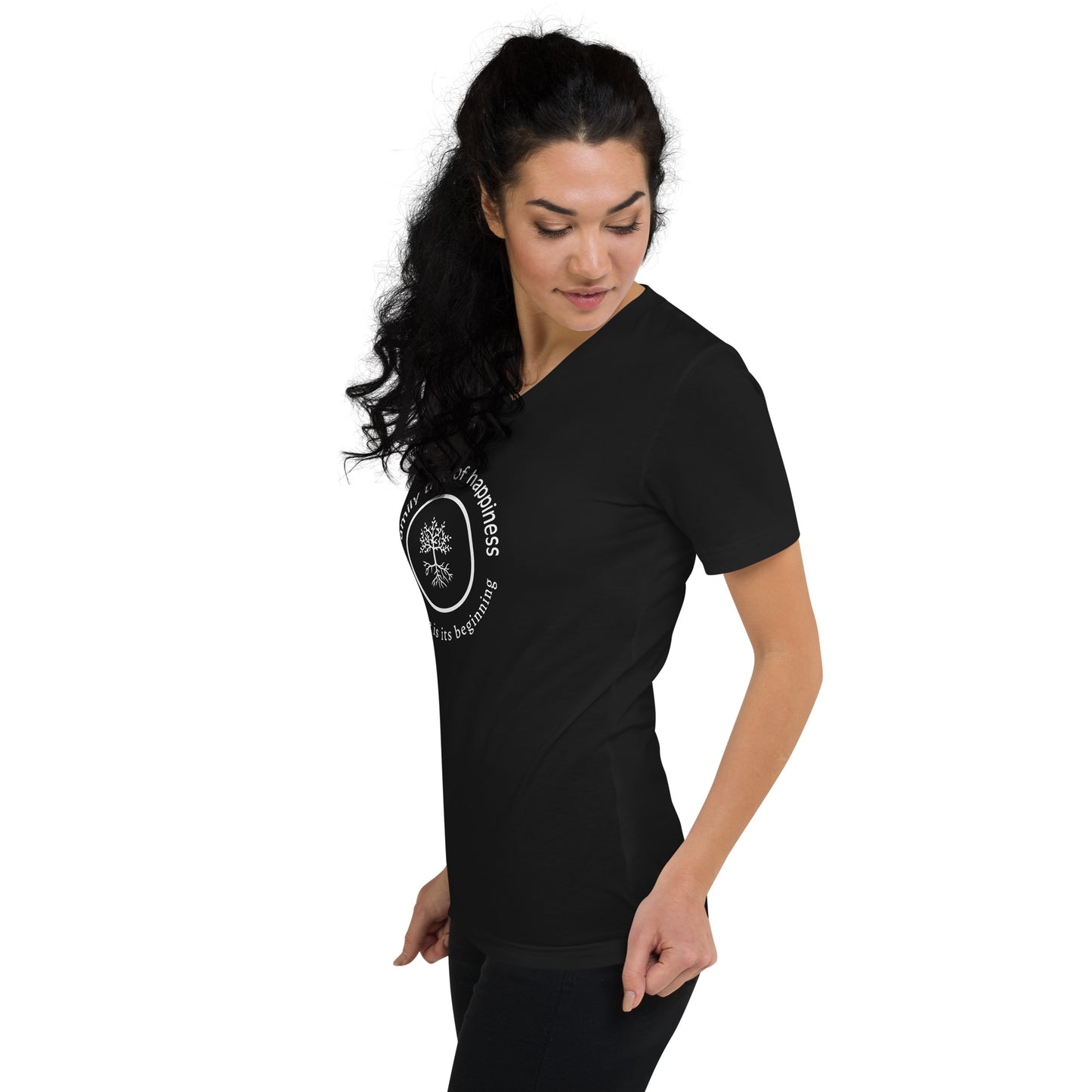 Unisex Long Sleeve V-Neck T-Shirt