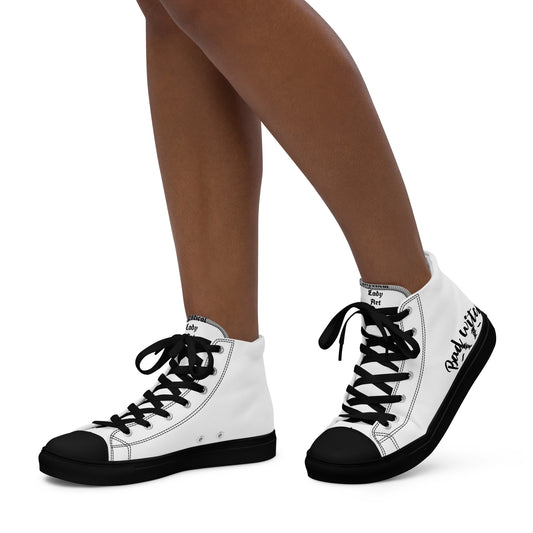 Women's high top canvas shoes