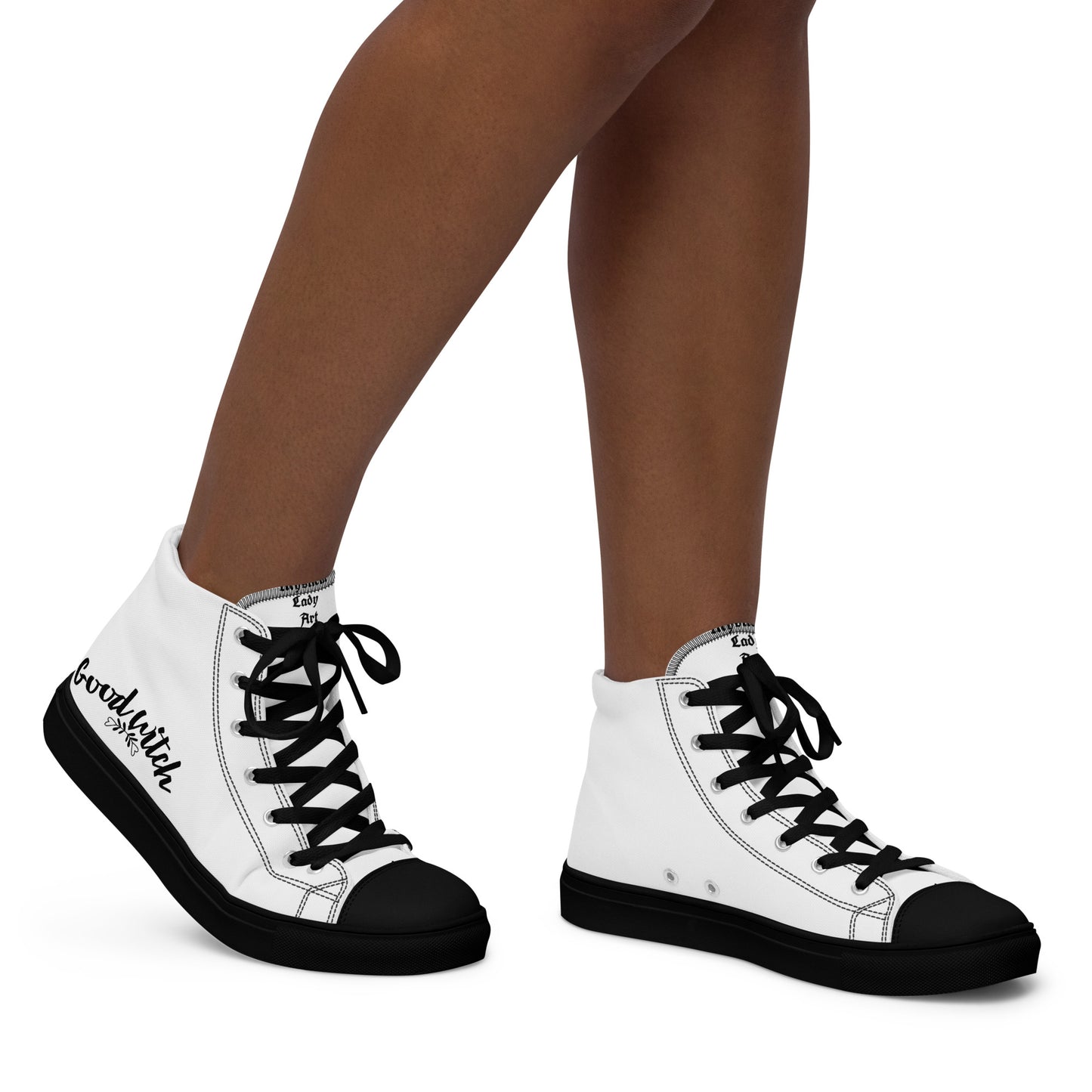 Women's high top canvas shoes